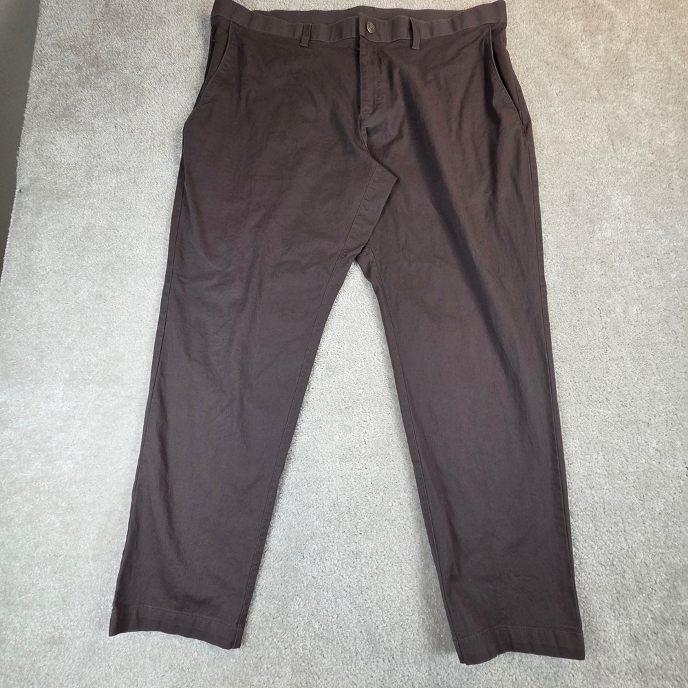 Fabletics The High Side Chino Pants Brown Taupe 40x32 (40x29) Mens Stretch